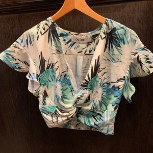 Tropical crop top